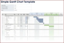 Sample of Project Chart Template