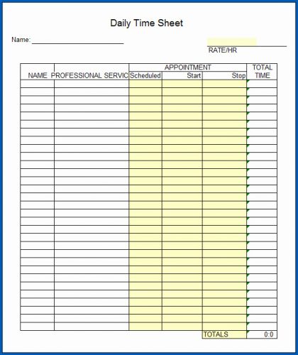 √ Free Editable Project Timesheet Template Excel