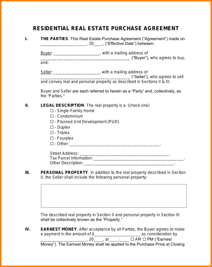 Sample of Real Estate Sale Agreement Template Sample of Real Estate Sale Agreement Template