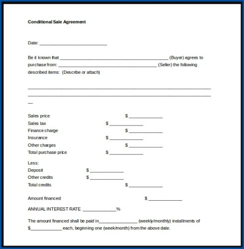 √ Free Printable Sales Contract Template