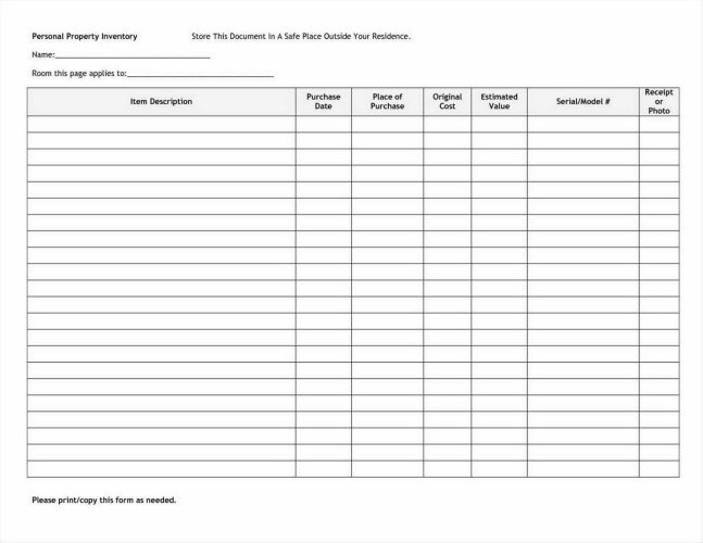 √ Small Business Inventory Spreadsheet Template