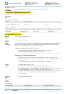 Scope of Work Template