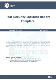 Security Report Template