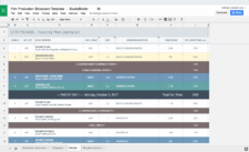 Shooting Schedule Template