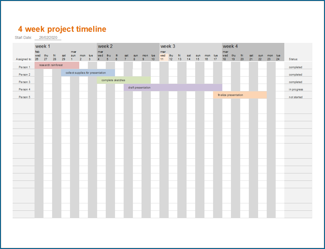 Printable Timeline Template from www.templateral.com