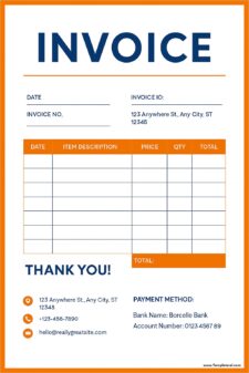 Simple Service Invoice Template