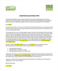 Solicitation Letter Template