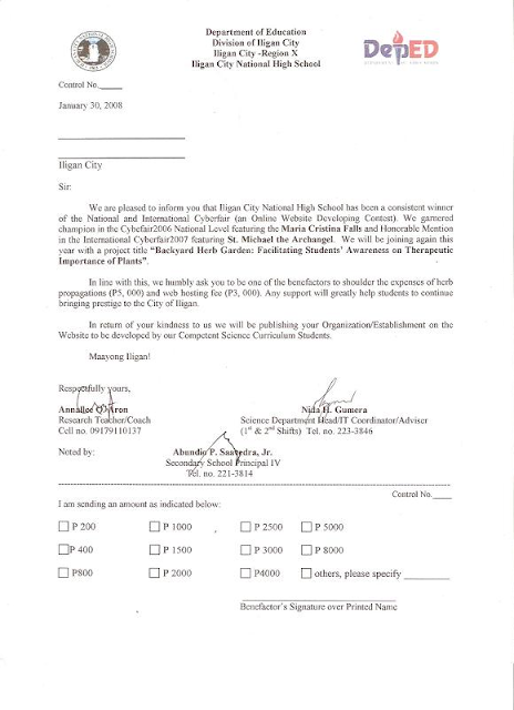 Solicitation Letter Template