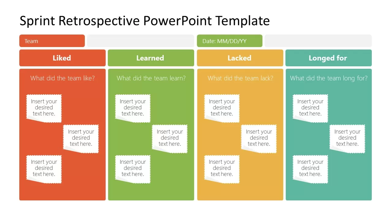 Sprint Retrospective Template Sample Sprint Retrospective Template Sample