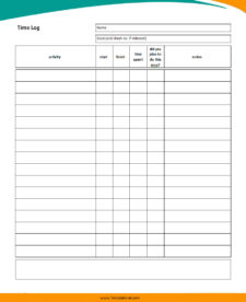 Time Log Template