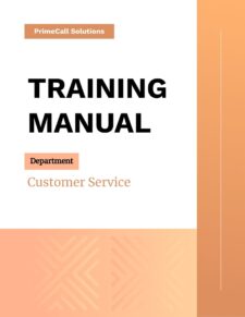 Training Manual Template