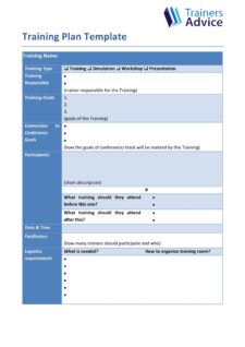 Training Manual Template