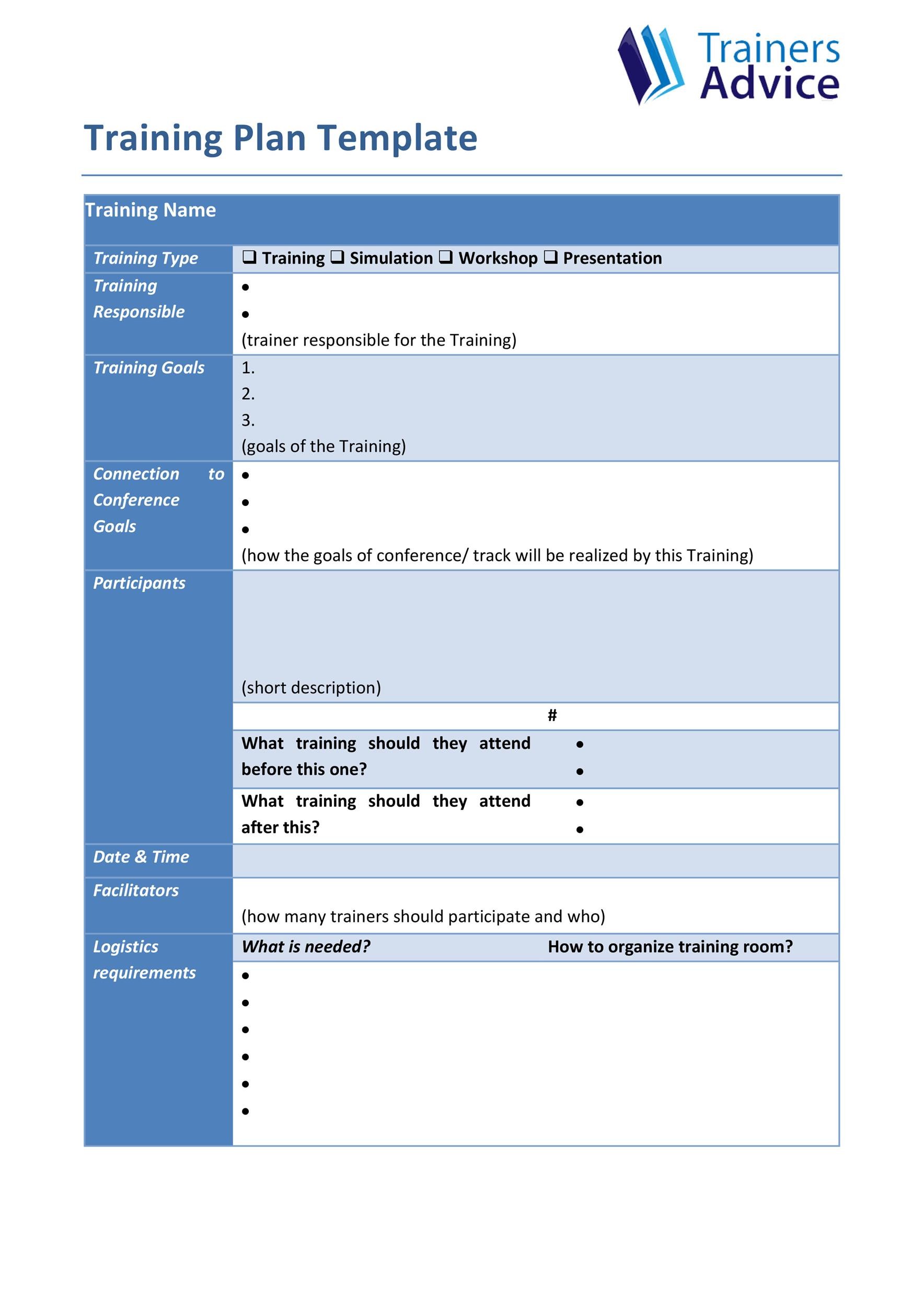 Training Manual Template