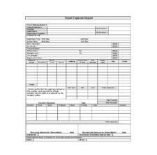 Travel Expense Report Template