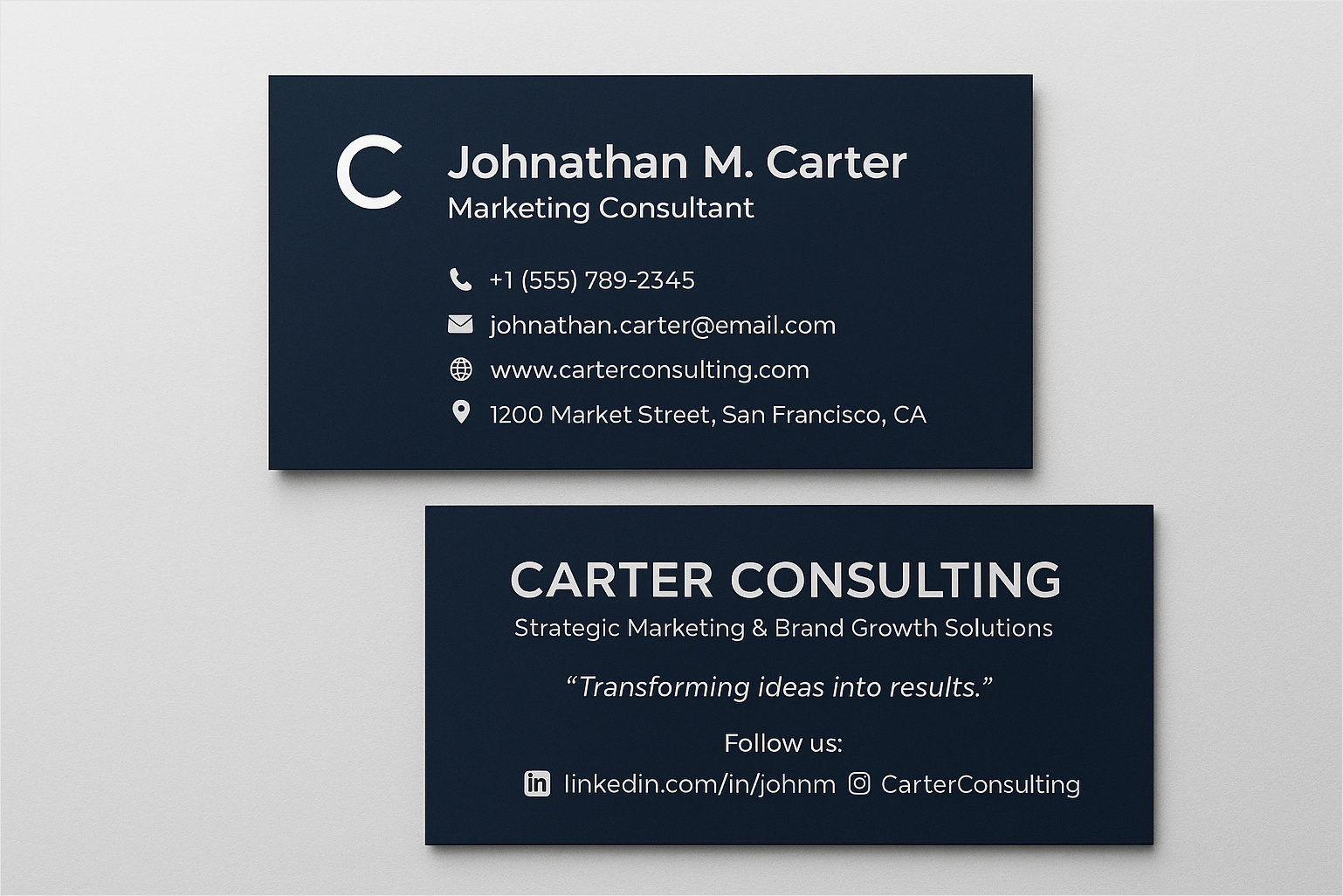 Visiting Card Template Visiting Card Template