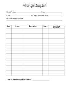 Volunteer Work Hour Schedule Worksheet Template Sample