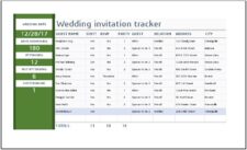 Wedding Invitation Track Sheet Template