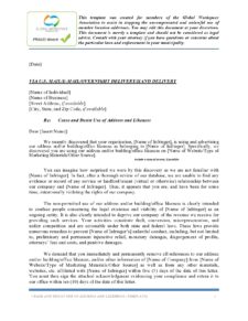 cease and desist letter template