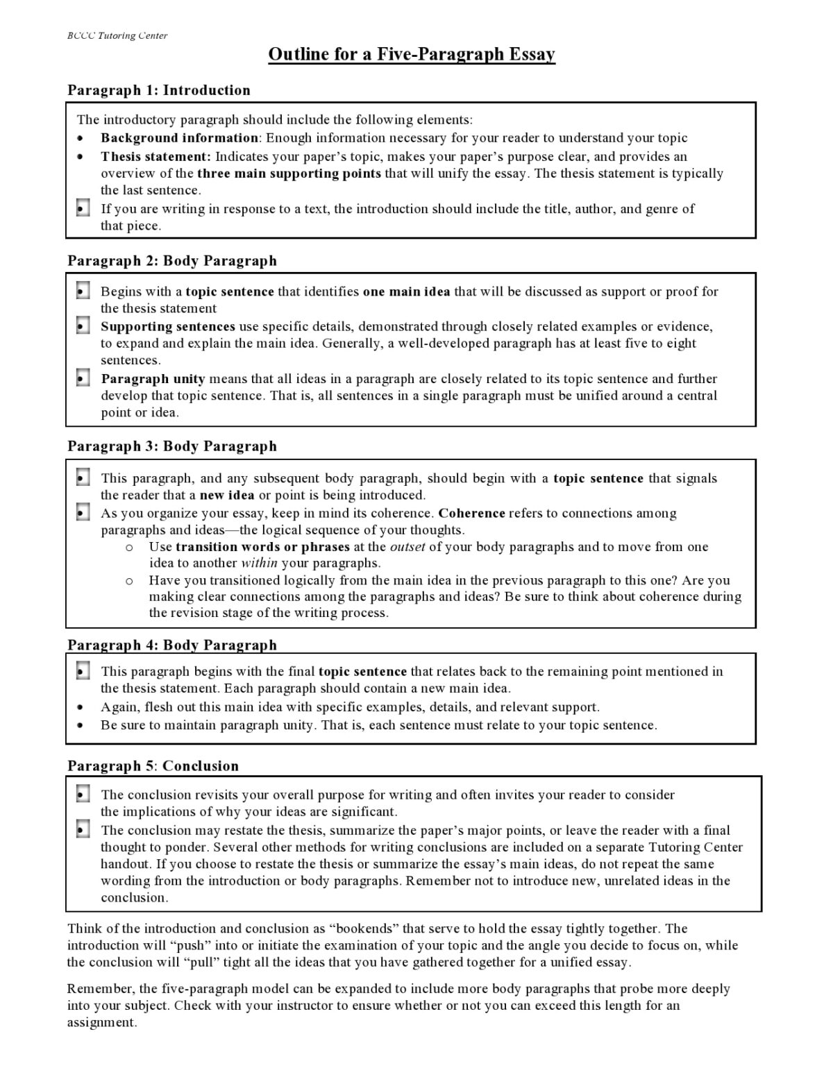√ College Essay Format Template (Word)