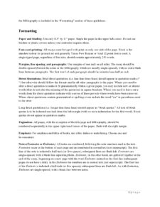 college essay format