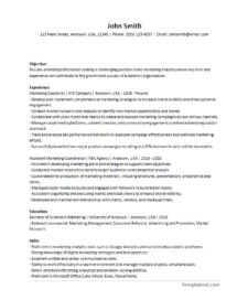 Printable contemporary resume template available in Word for easy editing