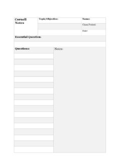 cornell notes template