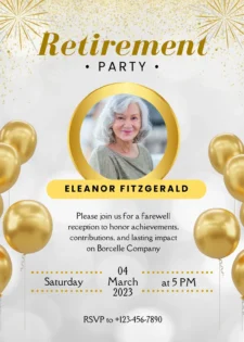 downloadable free retirement invitation template