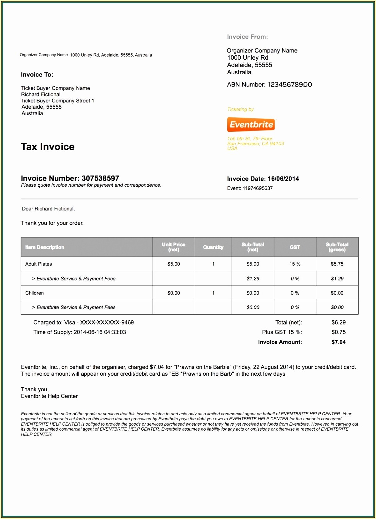 electrical invoice template