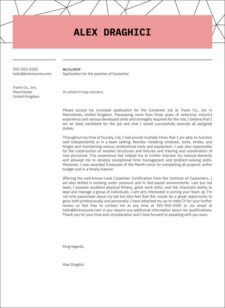 example of carpenter cover letter