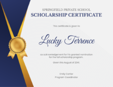 free printable award certificate template