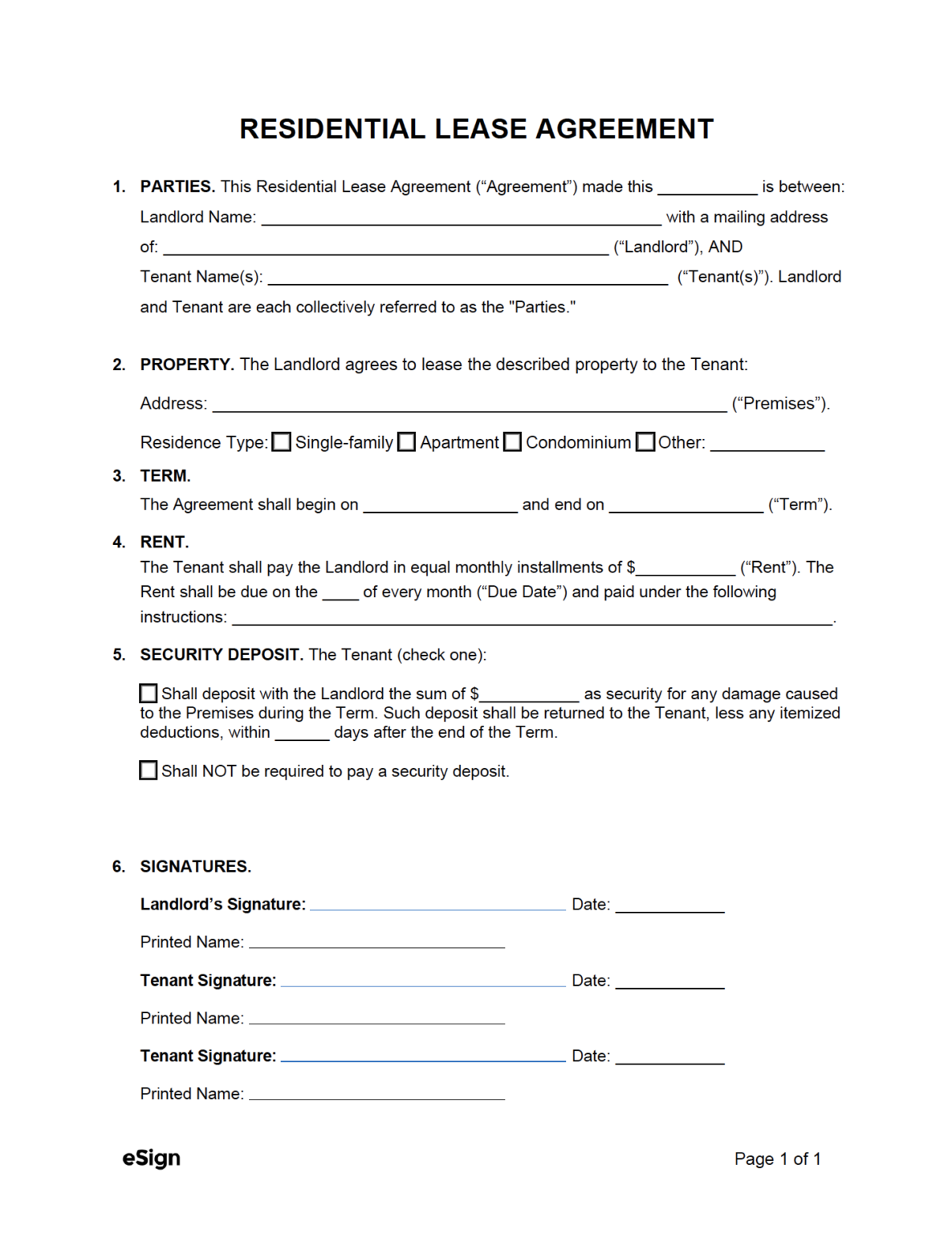 free printable rental agreement template free printable rental agreement template
