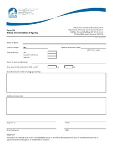 notice of termination