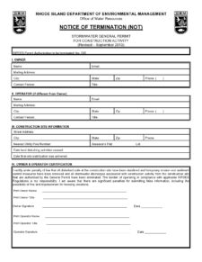 notice of termination