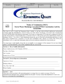 notice of termination