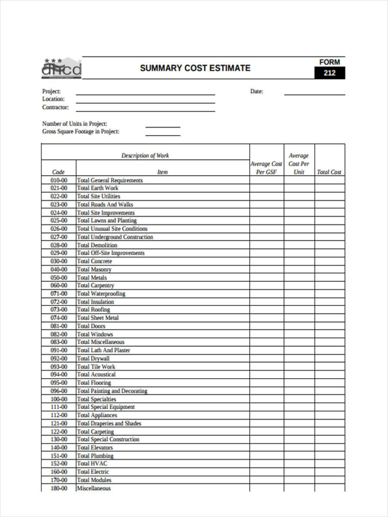 √ Printable Drywall Repair Estimate Template
