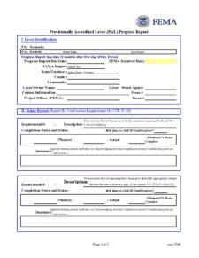 progress report template