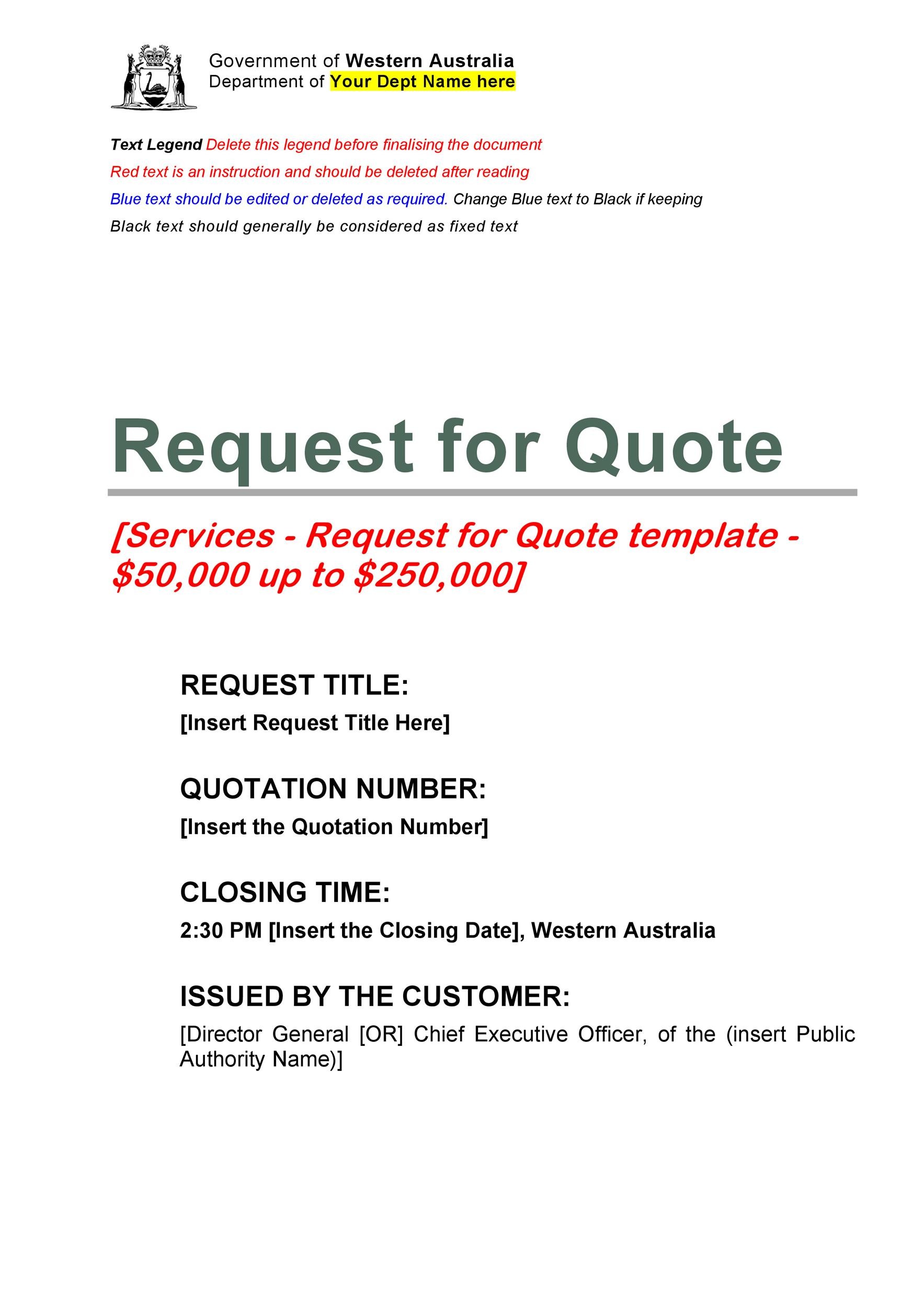 request for quote email request for quote email