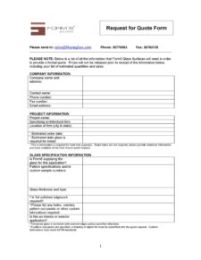 request for quote sample
