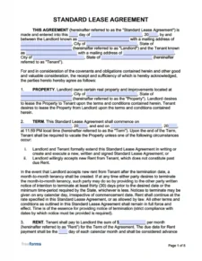 residential lease agreement pdf