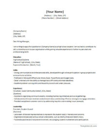 Individuals completing a resume template for high school student