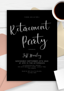 retirement party flyer template free