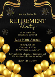retirement party invitation template word