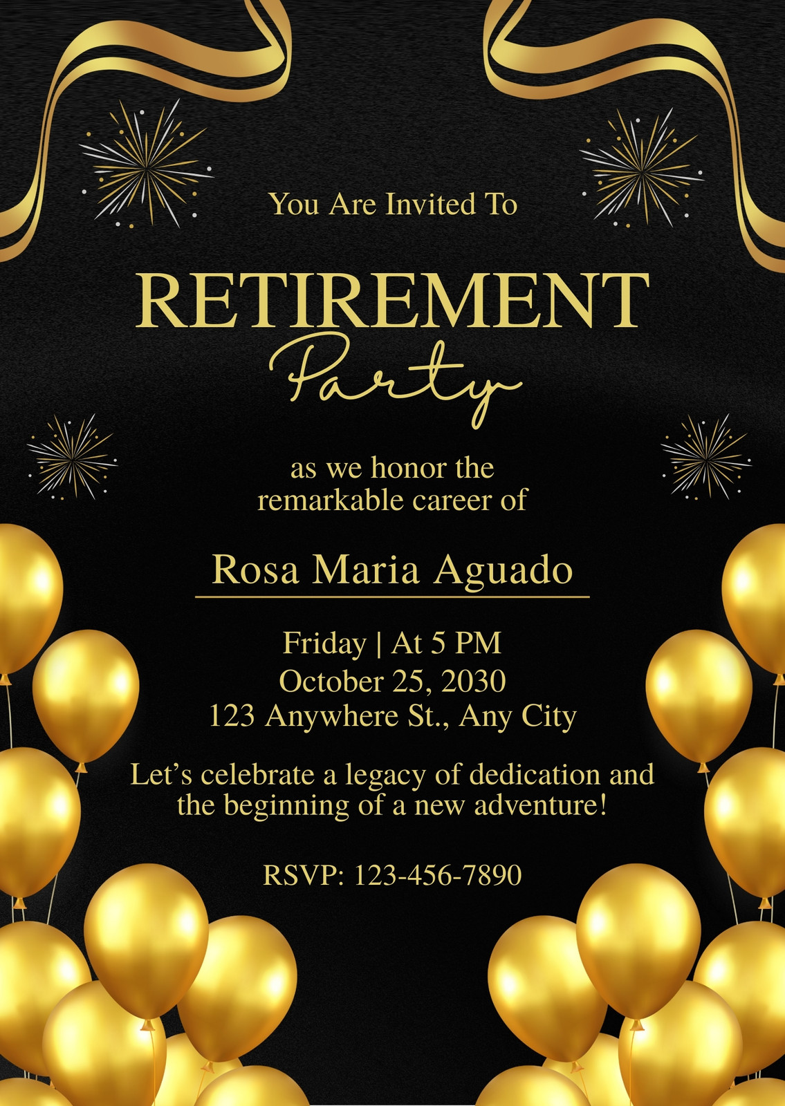 retirement party invitation template word