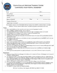 room rental agreement