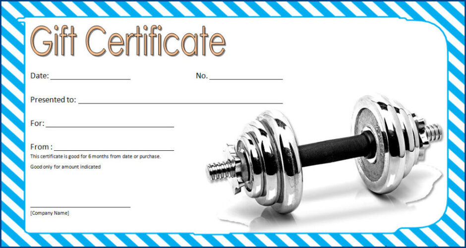 √ Fitness Gift Certificate Template (Free Printable)