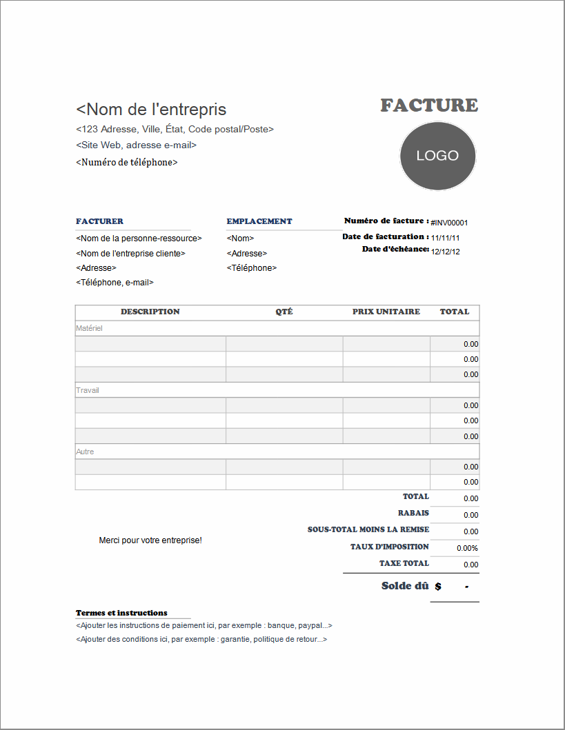 sample of general contractor invoice template
