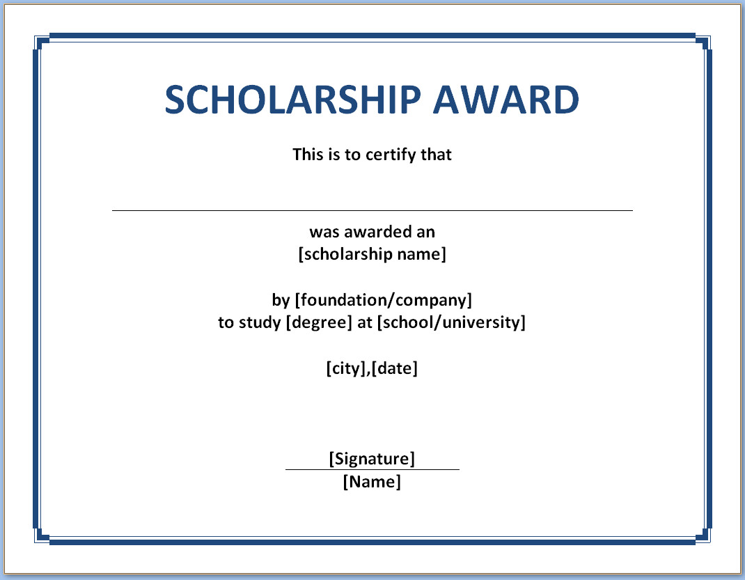 Elevate your scholarship awards: get a stunning scholarship award certificate template – download now for free and celebrate student achievements!
