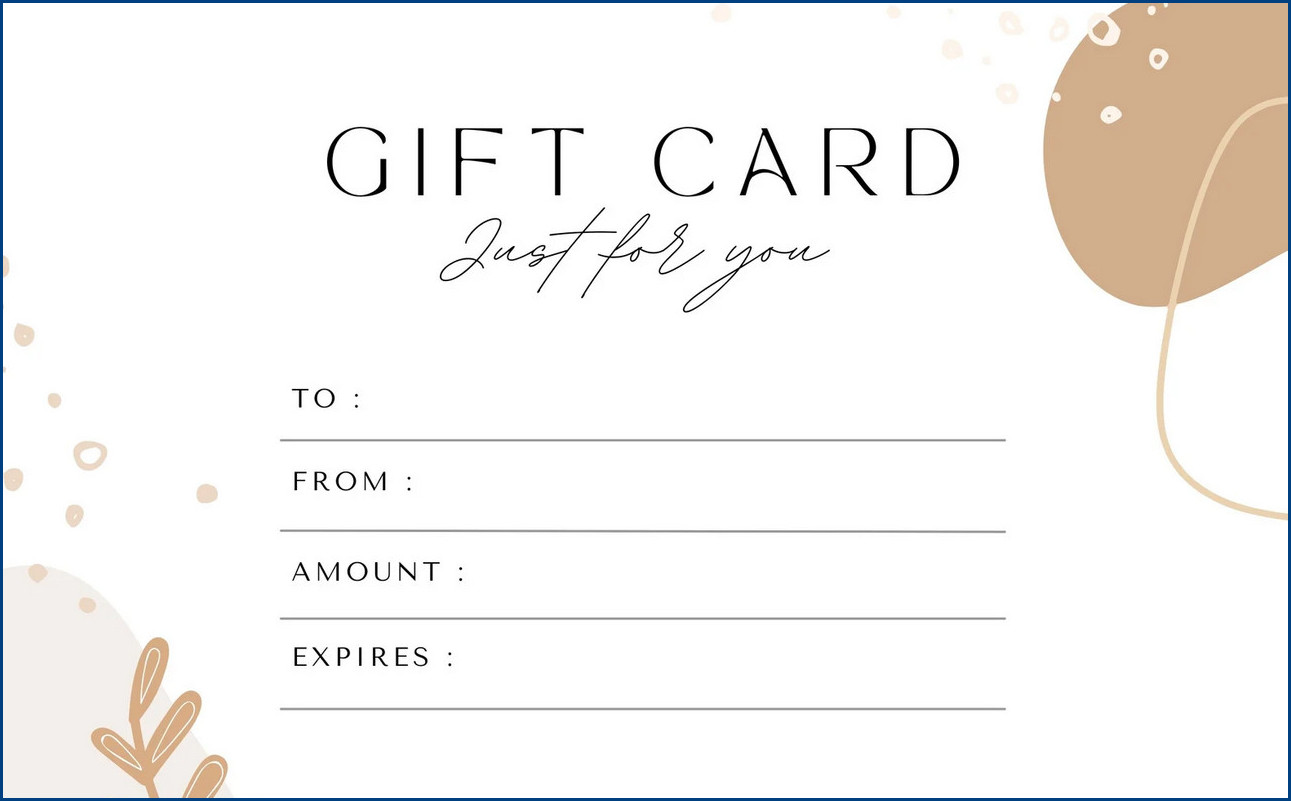 spa gift certificate template example
