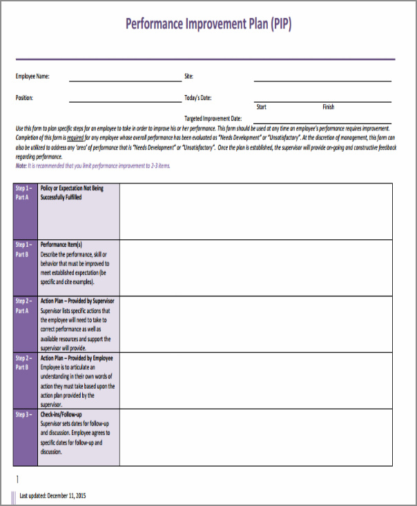 Free Printable Staff Action Plan Template