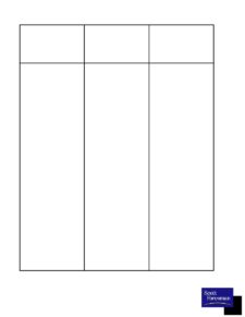 t chart template